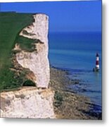 Beachy Head, East Sussex Metal Print