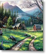 Bear Creek Ranch Metal Print