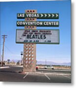 Beatles Performing In Las Vegas Metal Print