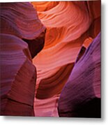 Beautiful Colors In The Antelope Slot Metal Print