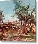 Bedouin Encampment Outside The North Metal Print