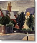 Belisha Beacon Metal Print