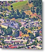 Berchtesgadener Land. Town Of Berchtesgaden And Alpine Landscape Metal Print