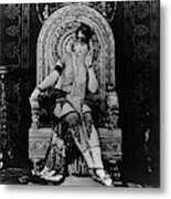 Betty Blythe In The Queen Of Sheba -1921-. Metal Print