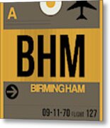 Bhm Birmingham Luggage Tag I Metal Print