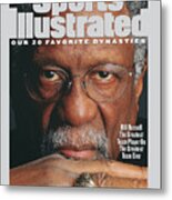 Bill Russell, Hall Of Fame Basketball Sports Illustrated Cover Metal Print