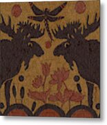 Birch Bark - Moose Medicine Metal Print