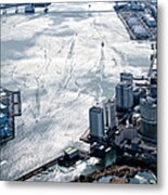 Birds-eye View Of Rainbow Bridge In Metal Print