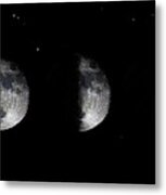 Blood Red Wolf Supermoon Eclipse Series 873n Metal Print