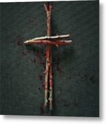 Bloody Bramble Cross Metal Print