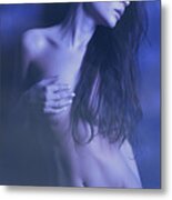 Blue And Shadow Metal Print