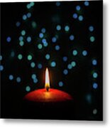 Warm Candlelight Metal Print