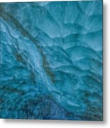 Blue Ice Cave Metal Print