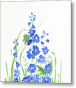 Blue Larkspur Metal Print