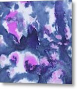 Blue Pink Abstract Painting #1 #ink #decor #art Metal Print
