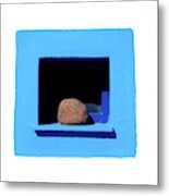 Blue Window Metal Print