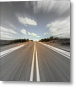 Blurry Time In New Mexico Metal Print