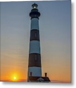 Bodie Island, Sunrise, Obx Metal Print