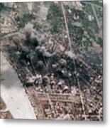 Bombing Of Haiphong Harbor Metal Print