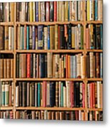 Book Shelves Metal Print