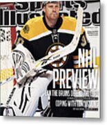 Boston Bruins Goalie Tim Thomas, 2011-12 Nhl Hockey Season Sports Illustrated Cover Metal Print