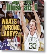 Boston Celtics Larry Bird... Sports Illustrated Cover Metal Print