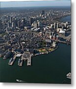 Boston From The Sky Metal Print
