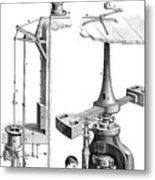 Boultons Screw Coining Press, As Used Metal Print