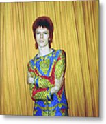 Bowie As Ziggy Stardust In Ny Metal Print