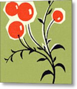 Branch With Fruit Metal Print