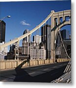 Bridge In Pittsburgh Metal Print
