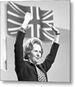 British Prime Minister Margaret Thatcher Metal Print