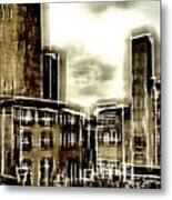 Brown Factory Metal Print