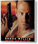 Bruce Willis In Die Hard -1988-. Metal Print