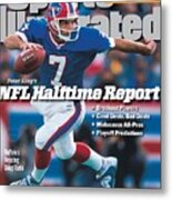 Buffalo Bills Qb Doug Flutie... Sports Illustrated Cover Metal Print