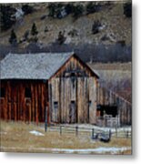 Building On Hold Metal Print