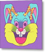 Bunny With Mouth Open Metal Print
