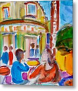 Cafe In The Castro, San Francisco Metal Print