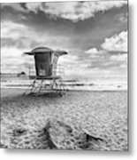 California Imperial Beach - Monochrome Metal Print