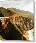 Bixby Creek Bridge Big Sur California Pacific Coast 0575 Metal Print