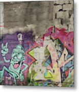 Can Can Graffiti Metal Print