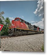 Canadian National 8947 And 2255 Metal Print