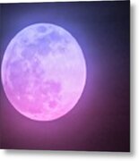 Cancer Super Wolf Blood Moon Near Eclipse Metal Print