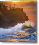 Cape Disappointment Sunrise Metal Print