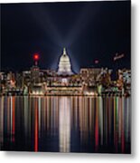 Capitol Reflection Centered Metal Print