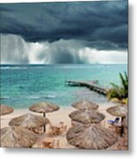 Caribbean Storm Metal Print