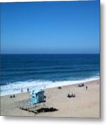 Carlsbad Beach Hut 38 Metal Print