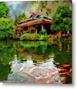 Carp At Dujiangyan Irrigation Cystem China Metal Print