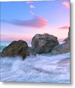 Castle Beach Metal Print