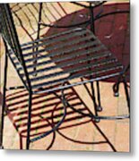 Chair Shadows 300 Metal Print